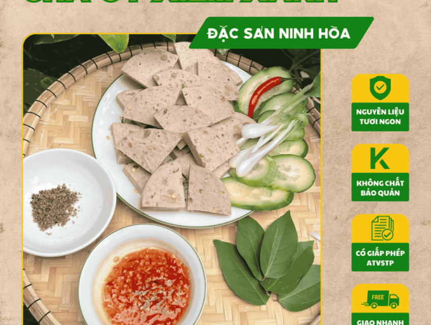Cách làm Chả ớt xiêm xanh bì heo chuẩn Ninh Hòa