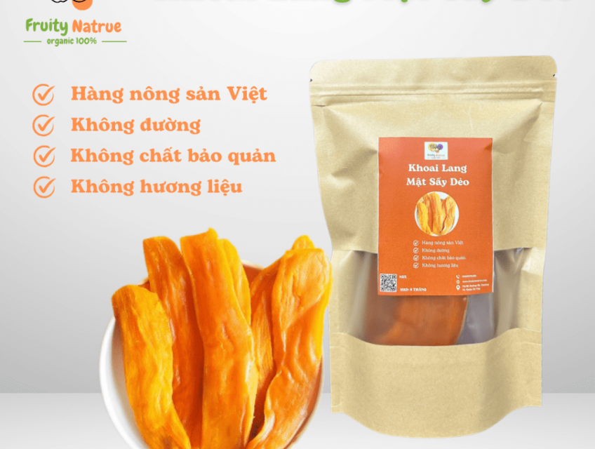 Khoai Lang Mật Sấy Dẻo Fruity Natrue