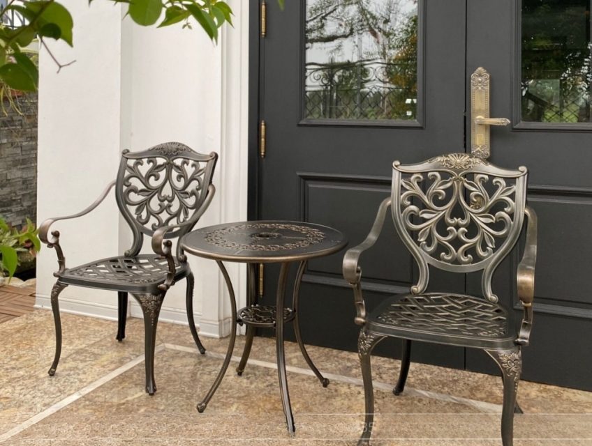 Bàn Ghế Ban Công Nhôm Đúc Ngoài Trời D65-GLCT