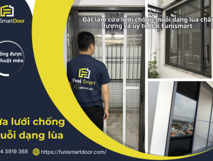 Cửa Chống Côn Trùng Dạng Lùa Lưới Inox Bền Chắc Giá Chỉ Từ 650k/m2