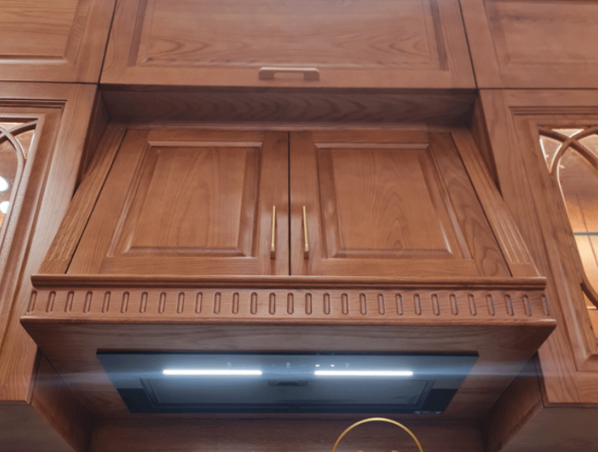 tủ bếp gỗ tự nhiên hiện đại đẹp