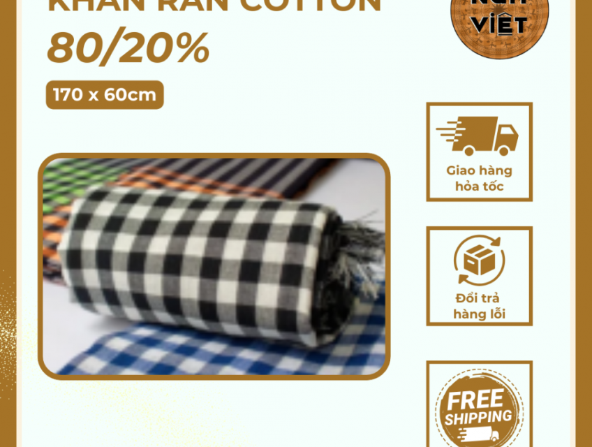 Khăn Rằn Phụ Kiện Hoàn Hảo Cho Những Chuyến Phượt