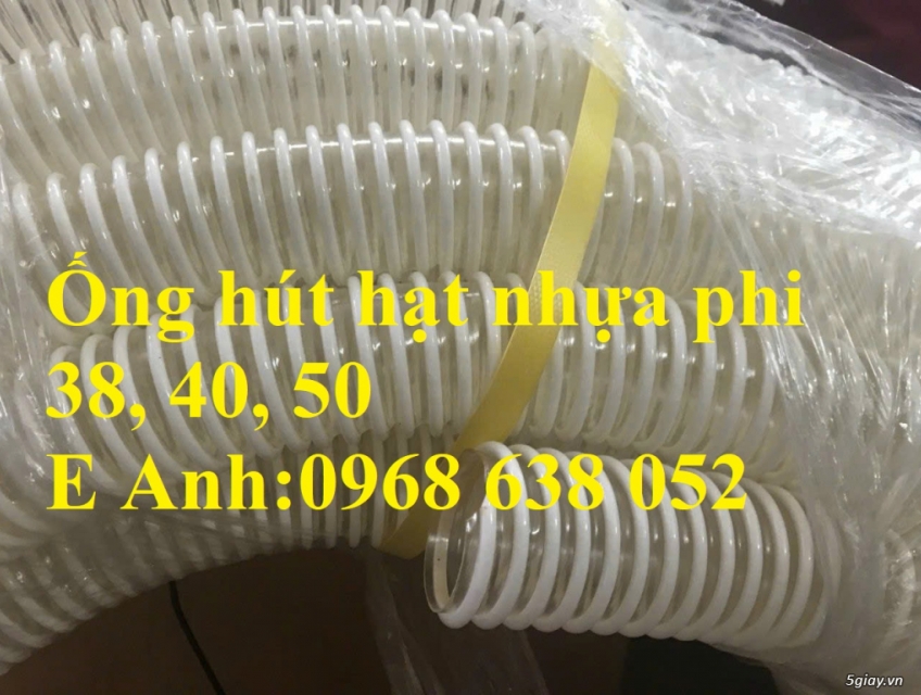 Ống gân nhựa xoắn hút hạt nhựa phi 38, phi 40, phi 50, phi 60 sẵn hàng