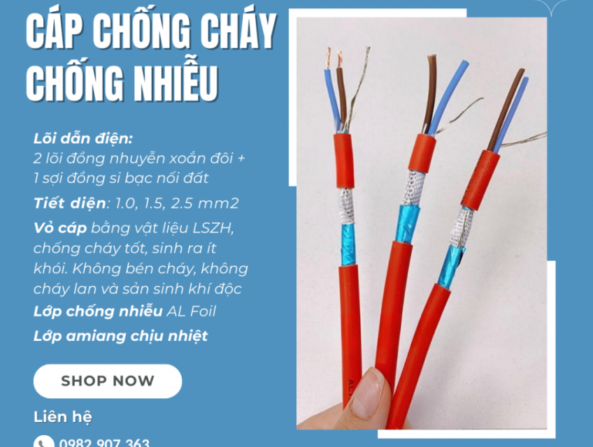 Cáp Chống Cháy chống nhiễu GFT Altek Kabel: an toàn trong nhiệt độ cao