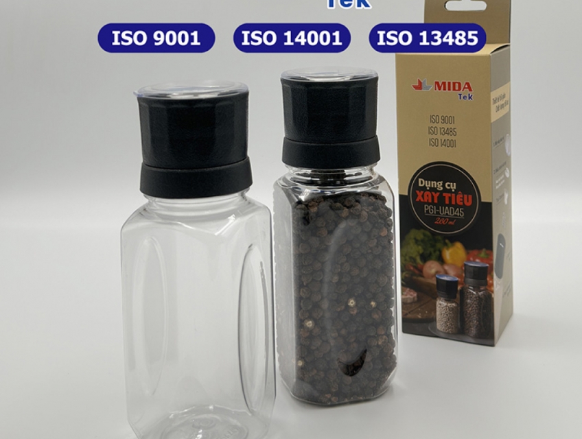 Dụng cụ xay hạt tiêu bằng tay vô cấp D45-260ML