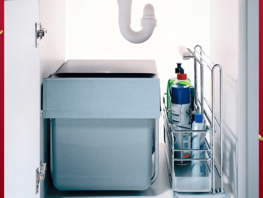 tủ bếp gỗ gõ đỏ