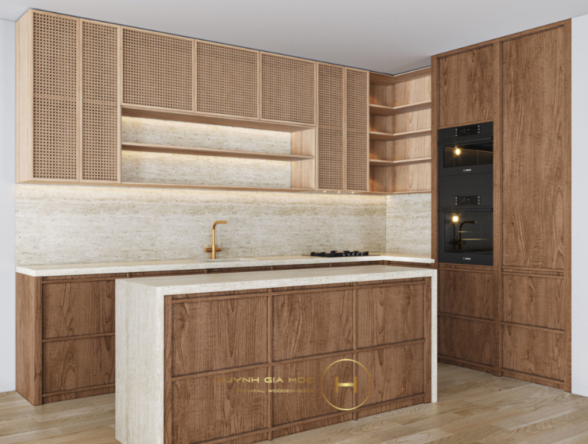 công ty sản xuất tủ bếp gỗ uy tín