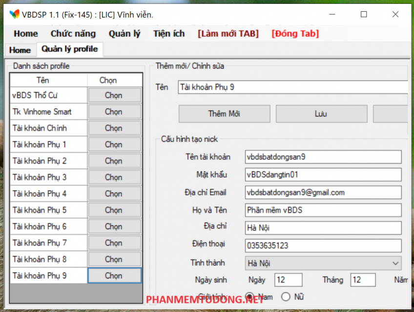 Phần Mềm Đăng Tin Bất Động Sản VBDSP