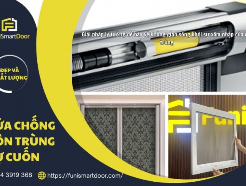 Cửa Chống Muỗi, Côn Trùng Dạng Tự Cuốn Giá Xưởng Lắp Đặt Nhanh Chóng