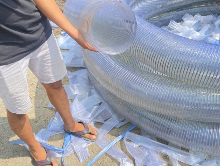 Ống nhựa lõi thép phi 150 dẫn nước thải, xăng dầu, hút các loại hạt giá rẻ