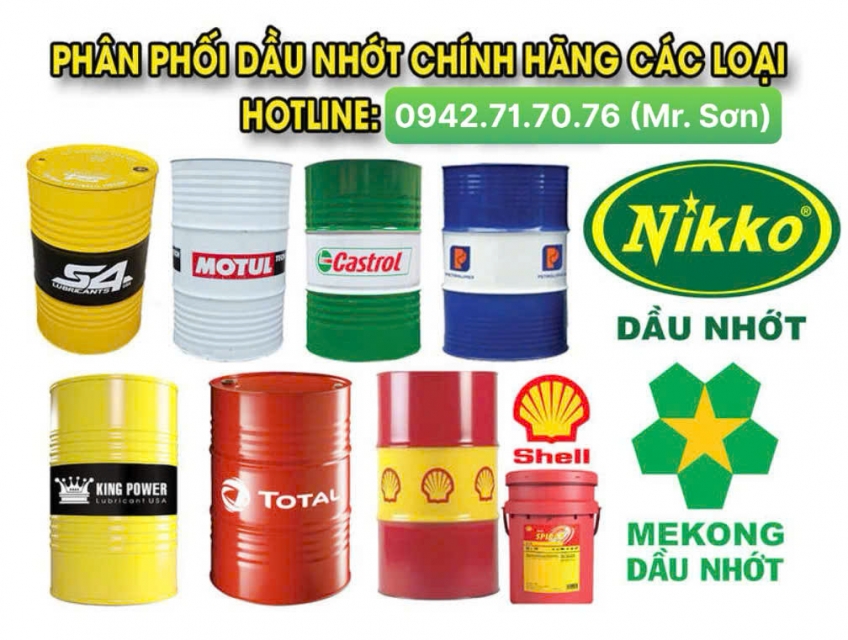 Nhớt 10, Dầu thủy lực AW68, Dầu thủy lực VG68 Giá rẻ tại TPHCM.