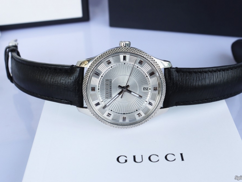 ĐH Gu..cci Nam Dây Da Automatic, Lộ Máy - Size 40mm FullBox