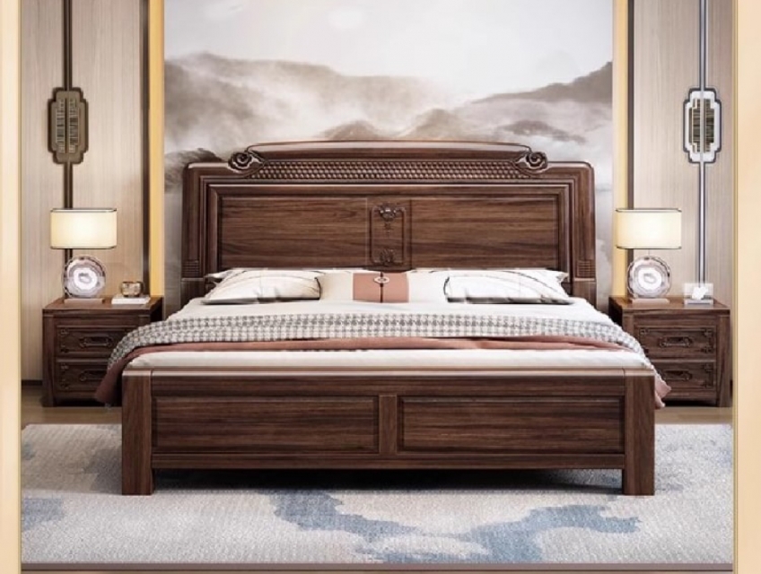 GIƯỜNG GỖ TỰ NHIÊN GIẢ CỔ – ĐẲNG CẤP VÀ SANG TRỌNG TRONG TỪNG ĐƯỜNG NÉ