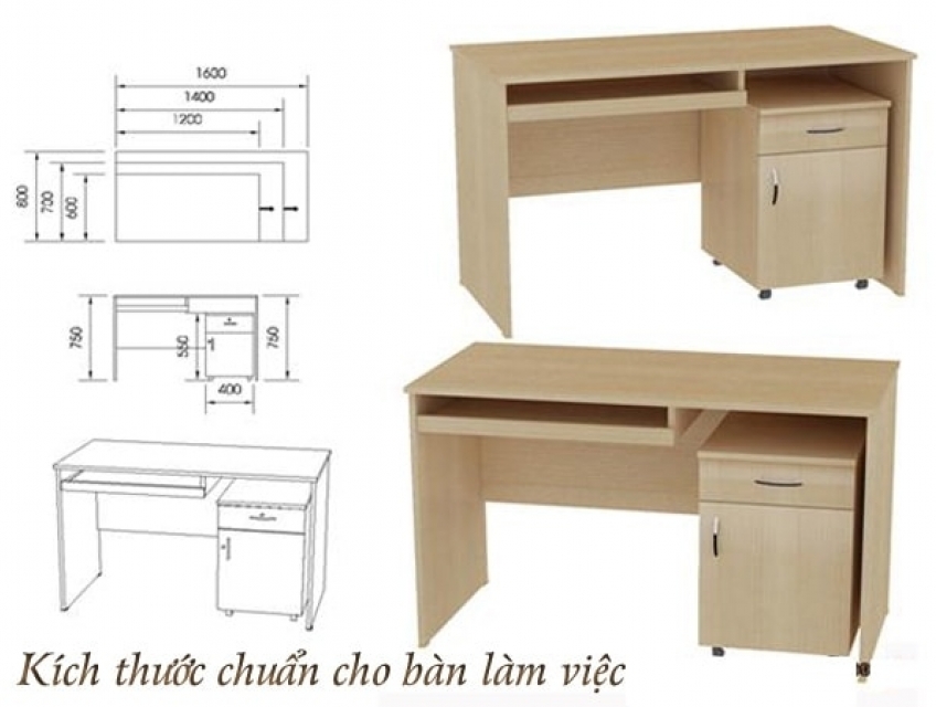 Kích Thước Bàn Làm Việc Như Thế Nào Là Chuẩn Công Thái Học