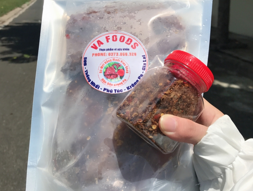 Bò một nắng muối kiên vàng Krongpa Gia Lai giá sỉ