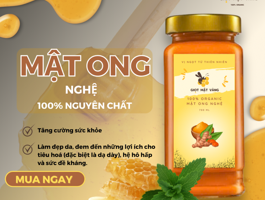 Mật Ong Nghệ 700ml - Giọt Vàng Tinh Khiết Từ Thiên Nhiên