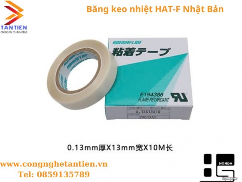 Băng keo chịu nhiệt HAT-F13-13 Nhật Bản