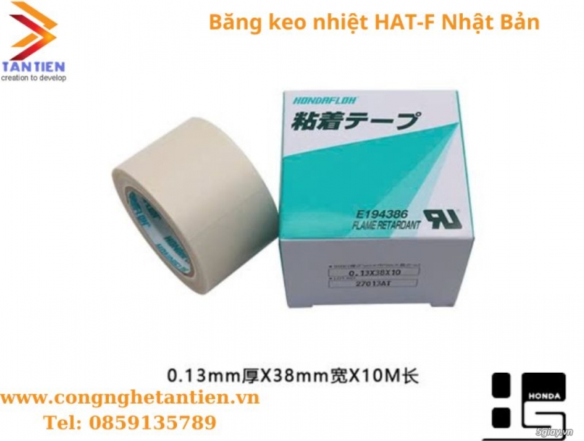 Băng keo chịu nhiệt HAT-F13-38 Nhật Bản