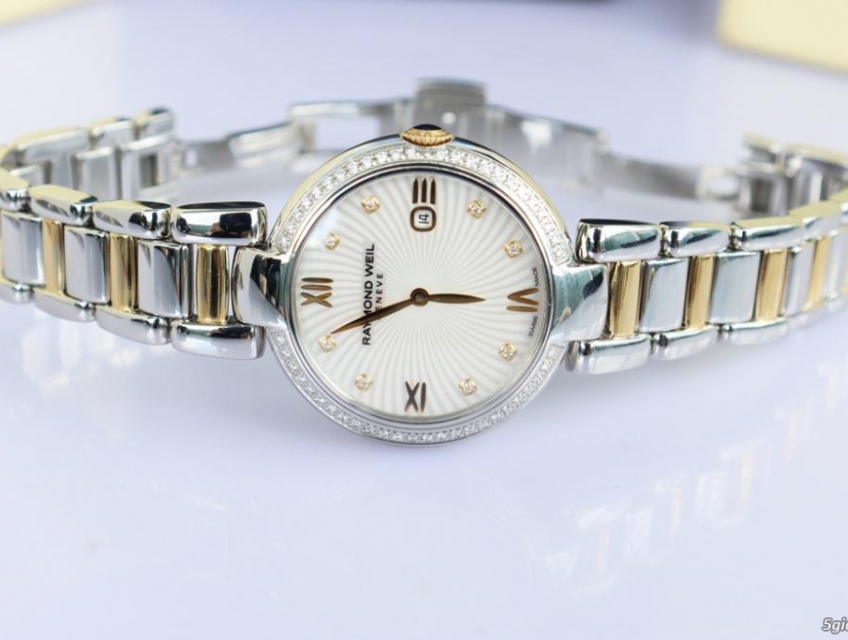 ĐH Nữ Raymond Weil Diamonds - Mặt Xà Cừ - Niềng & Cọc Số Kim Cương