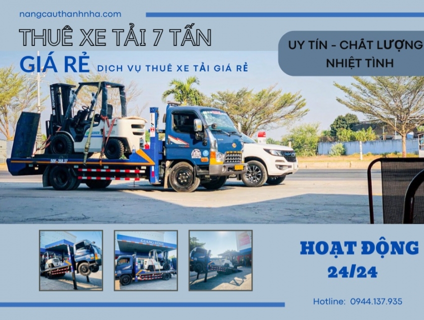 Dịch vụ cho thuê xe tải 7 tấn vận chuyển hàng hóa