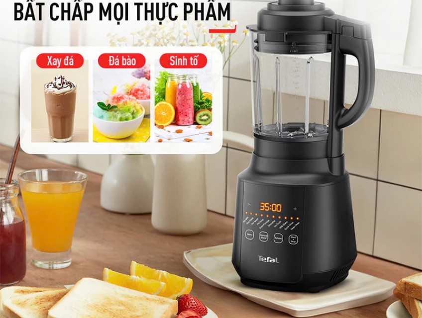 Máy xay Tefal BL511868 trang bị sẵn các chức năng sử dụng tiện nghi