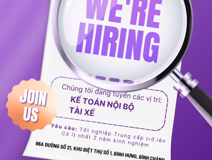 CTY MINH LOAN PHÁT TUYỂN kẾ TOÁN NỘI BỘ VÀ TÀI XÊ