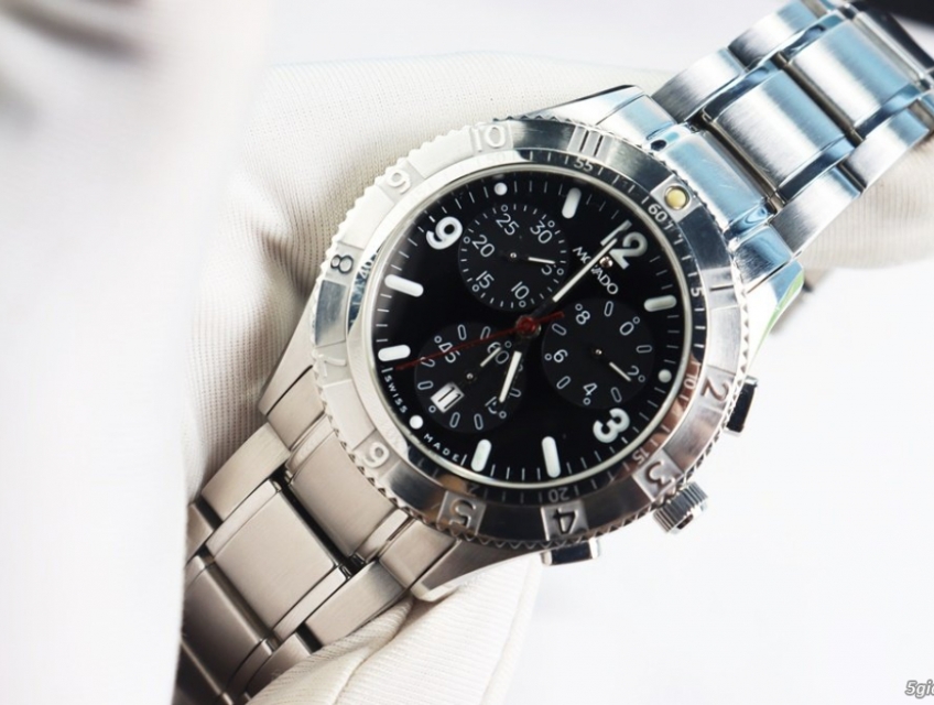 ĐH Nam : Movado 6 Kim Chronograph bấm giờ thể thao, Size 38mm Fullbox.
