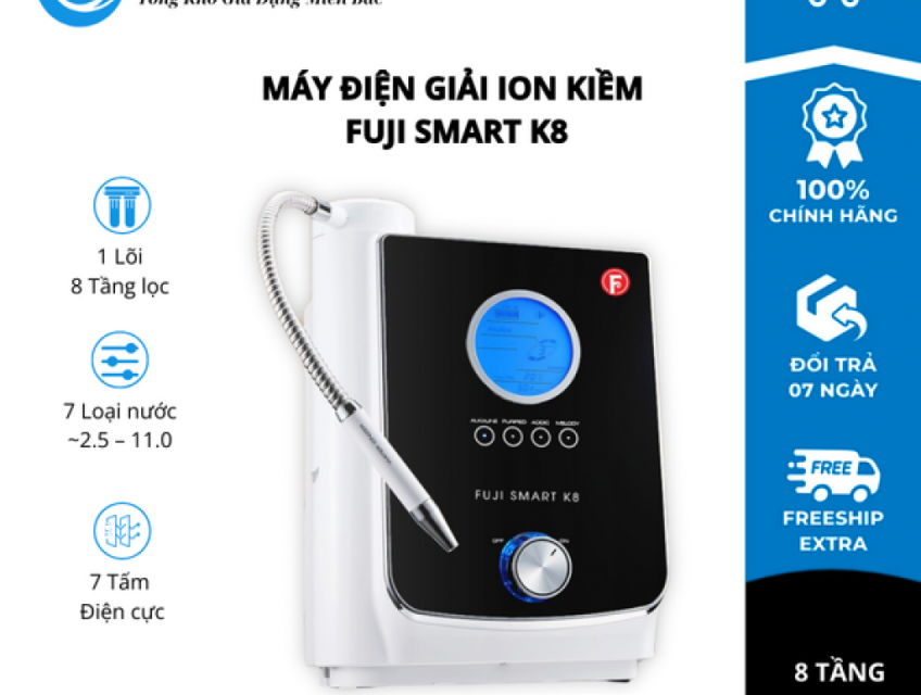 Máy điện giải ion kiềm Fuji Smart K8