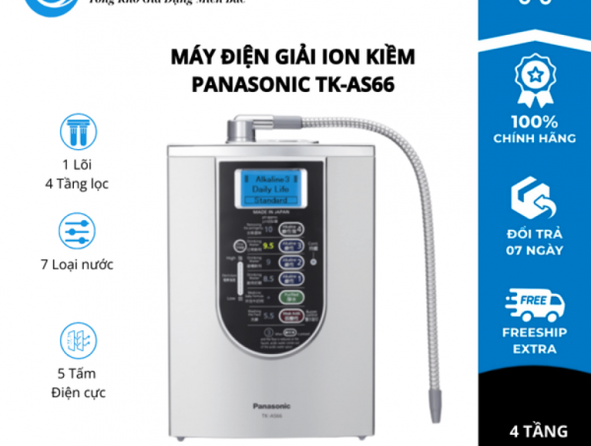 Máy điện giải ion Kiềm Panasonic TK-AS66