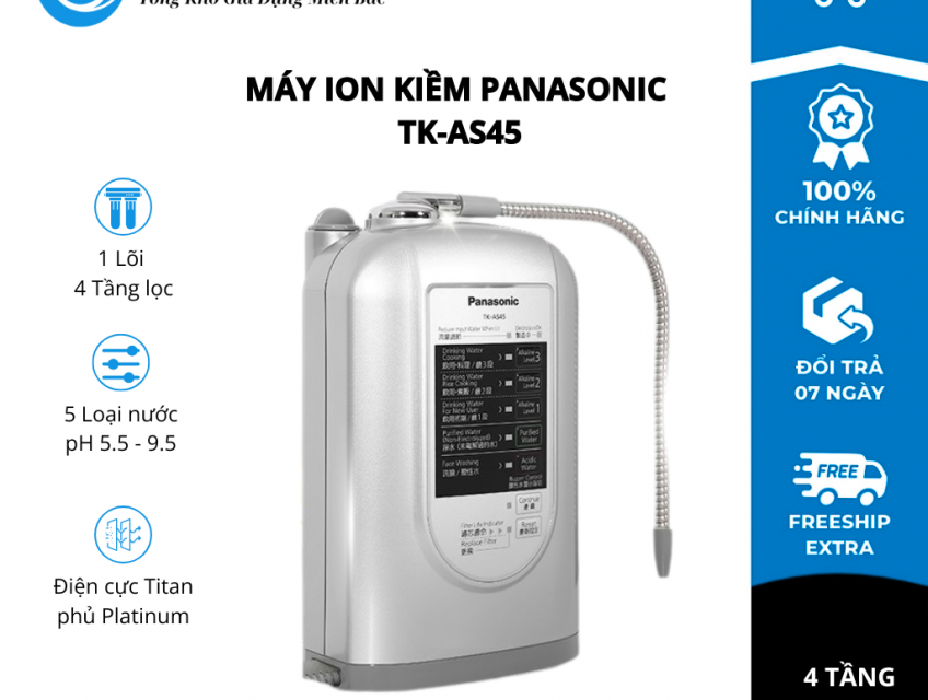 Máy điện giải ion Kiềm Panasonic TK-AS45