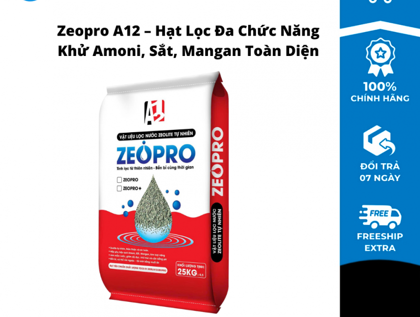 Hạt Zeopro - Vật Liệu Lọc Nước Giếng Khoan Khử Sắt, Mangan, Amoni