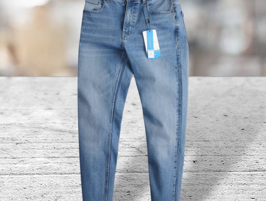 Quần jean nam xanh wash nhạt Jacobs Cole