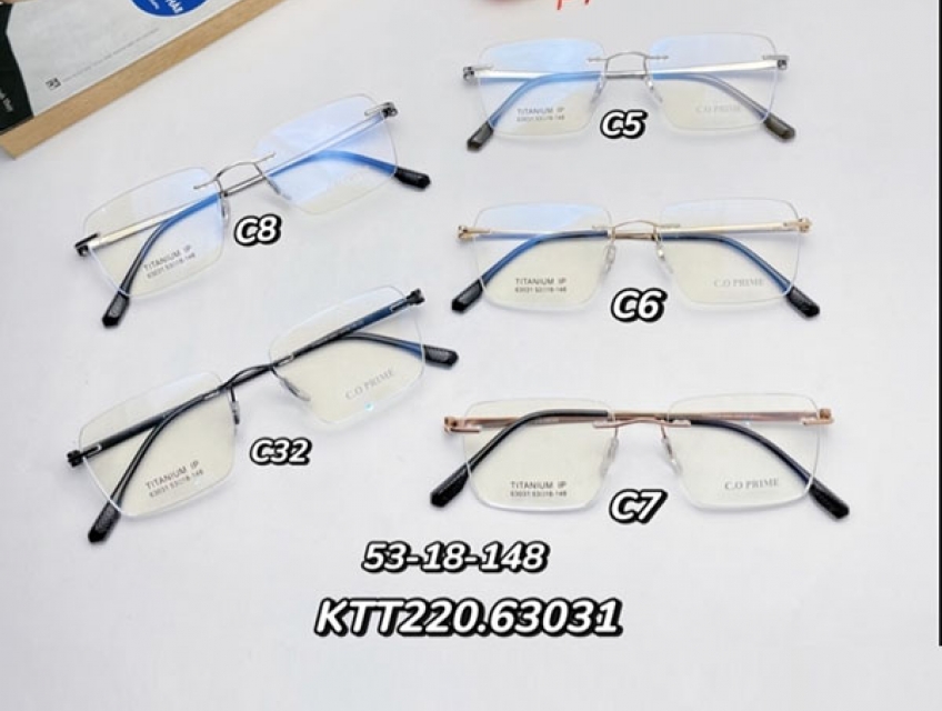 Tư vấn gọng kính titan Coprime chính hãng giá chỉ 850k giao hàng miễn
