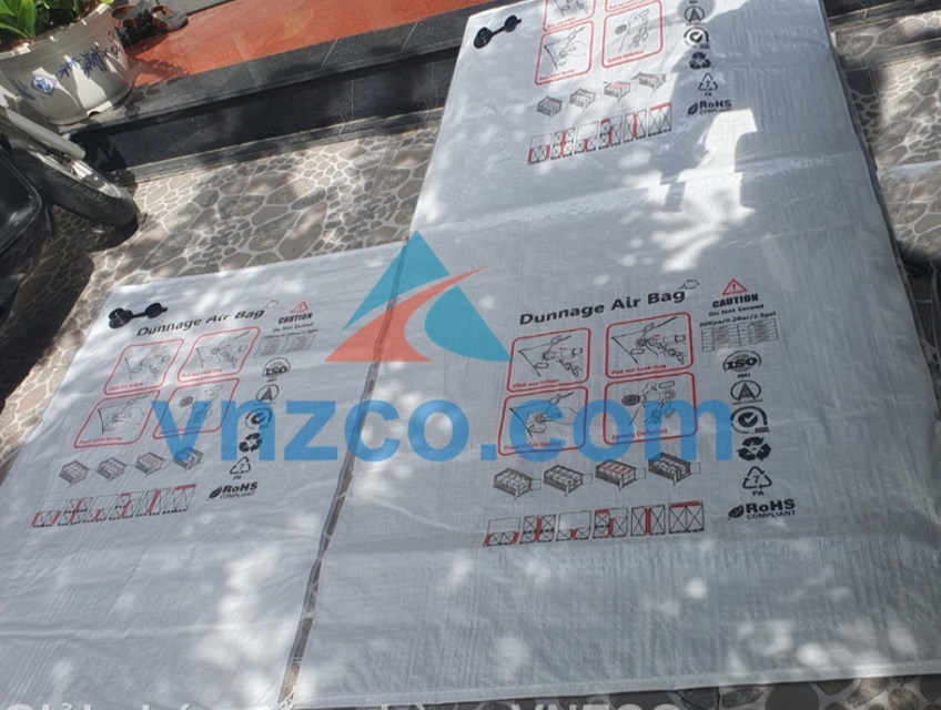 Túi khí chèn hàng 2 lớp, túi khí chèn hàng PP woven, túi khí 800x1200m