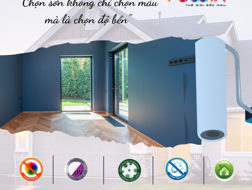 Chọn sơn khổng chỉ chọn màu, mà là chọn độ bền Sơn #Fowin