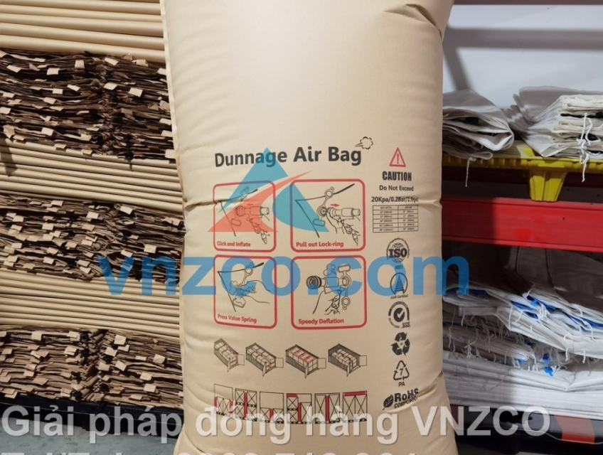 Túi khí chèn hàng 3 lớp, Airbag 1000x1800mm, dunner air bag, túi khí