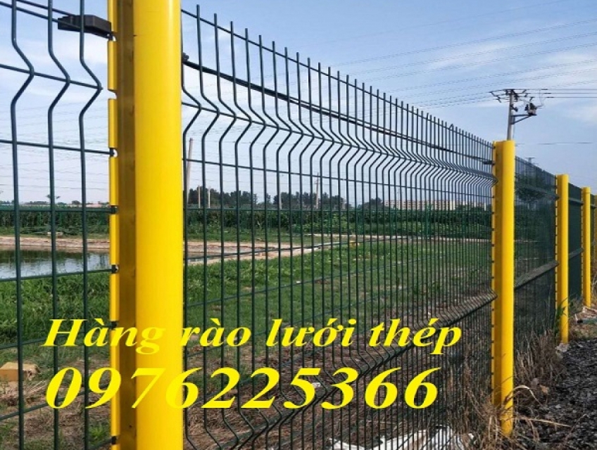 Sản xuất và thi công hàng rào lưới thép mạ kẽm, sơn tĩnh điện