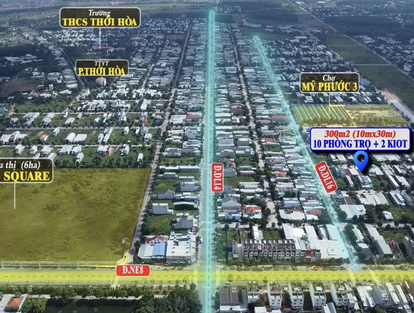 CHÍNH CHỦ BÁN 2 DÃY TRỌ NGAY KCN MỸ PHƯỚC 3 – THU NHẬP ỔN ĐỊNH 17TR/TH