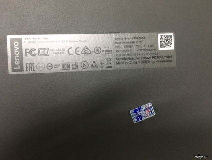 Bán lapto Lenovo Ideapad 330 (I5- 8250U) giá 9,5tr. Máy mới mua ở PV