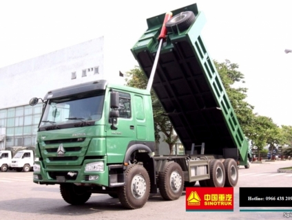 Bán xe tải ben Howo 4 chân, 17 tấn, giá 1.261 tỷ, KM 2% thuế trước bạ