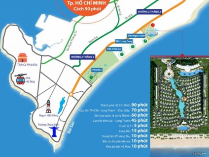 Bán đất nền biệt thự Vũng Tàu, cách biển 200m, chỉ 20tr/m2, lâu dài.