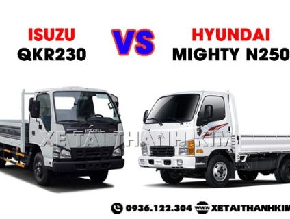 Xe Tải Isuzu QKR230 và Hyundai New Mighty N250- Nên Chọn Xe Nào?
