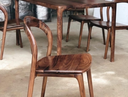 Ghế Neva gỗ óc chó siêu đẹp
