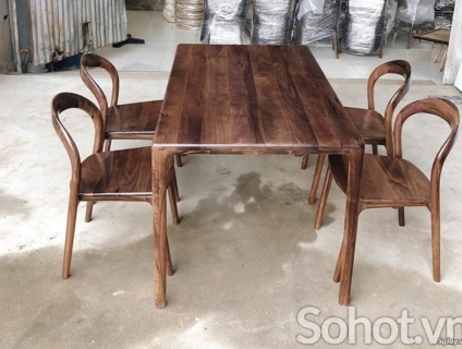 Bàn Latus gỗ óc chó 1m4