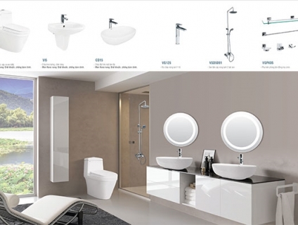 Địa chỉ nào bán bộ thiết bị vệ sinh Viglacera V35 giá tốt nhất