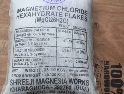 Cung cấp MgCl2, magie chlorua,  Magiesium chloride dùng trong thủy sản