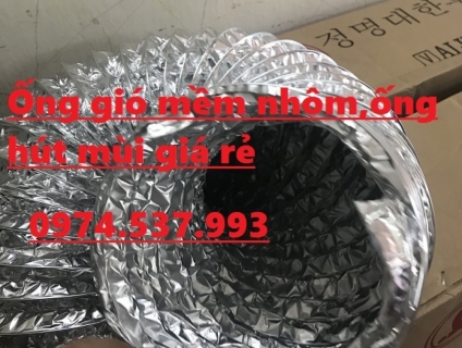 Ống gió mềm nhôm D100,D150,D200,..ống hút mùi,thông khí giá rẻ