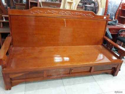 ghế trường kỷ 2m gỗ quỳnh hàng hiếm giảm 30% giá gốc