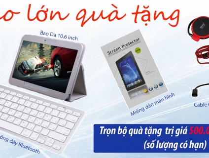 Máy tính bảng MID K107 LCD 10.6 inch, Ram 4GB, Sim 3G Android 7.0