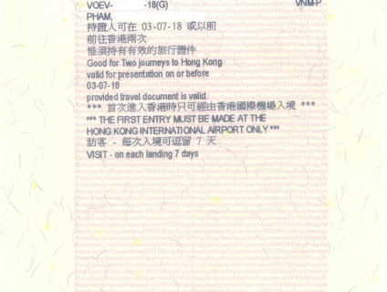 Dịch vụ làm visa Hong Kong, xin visa đi Hong Kong giá rẻ